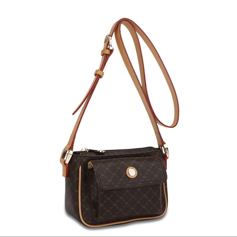 Rioni coated canvas crossbody bag